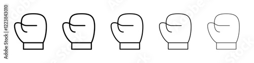 Boxing glove icon Vector logo sign
