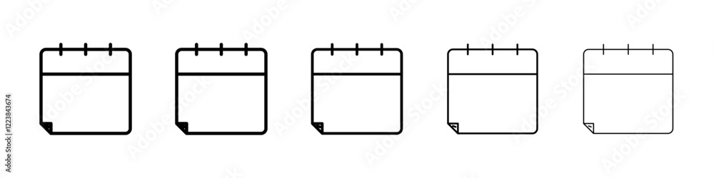 Calendar icon Vector logo sign Calendar icon Vector logo sign