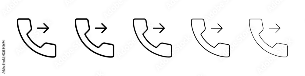 Call forwarding icon Vector logo sign Call forwarding icon Vector logo sign
