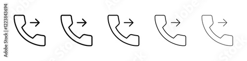 Call forwarding icon Vector logo sign