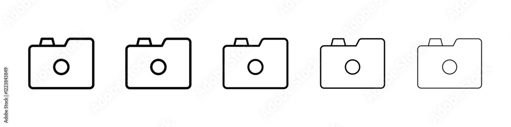 Camera icon Vector logo sign Camera icon Vector logo sign