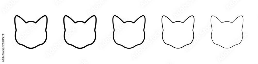 Cat structure icon Vector logo sign Cat structure icon Vector logo sign