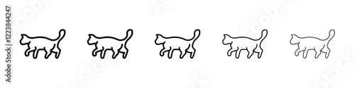Cat icon Vector logo sign
