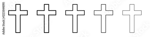 Christanity sign icon Vector logo sign