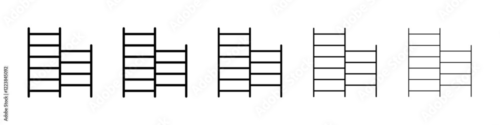 Climbing bars icon Vector logo sign Climbing bars icon Vector logo sign