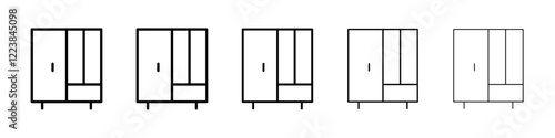 Closet icon Vector logo sign