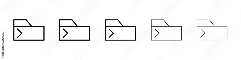 Coding folder icon Vector logo sign Coding folder icon Vector logo sign