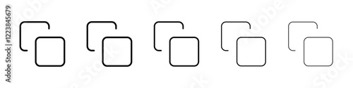 Copy icon Vector logo sign
