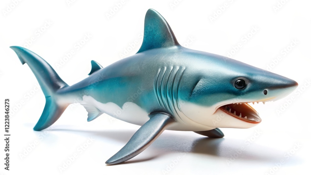 Obraz premium Great White Shark Toy Model