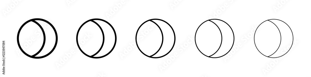 Eclipse icon Vector logo sign Eclipse icon Vector logo sign