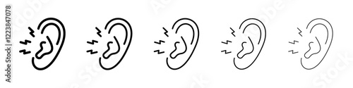 Earache icon Vector logo sign