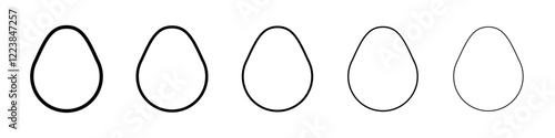 Egg icon Vector logo sign