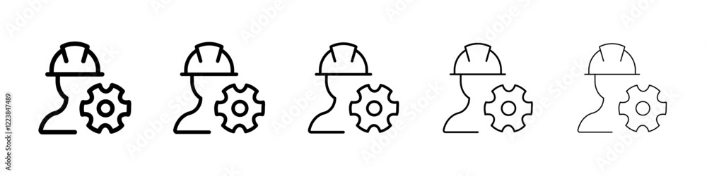Engineer config icon Vector logo sign Engineer config icon Vector logo sign