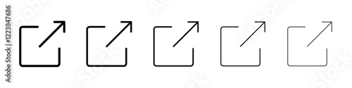 Export icon Vector logo sign