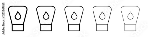 Face cleanser icon Vector logo sign