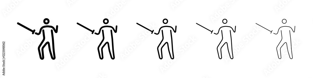 Fencing icon Vector logo sign Fencing icon Vector logo sign