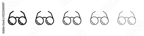 Glassess icon Vector logo sign