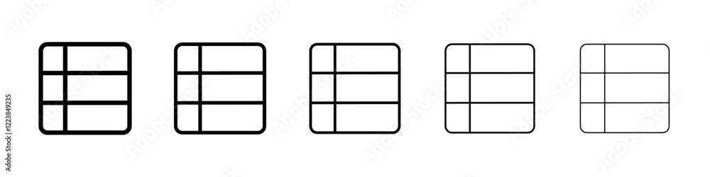 Grid lcon Vector logo sign Grid lcon Vector logo sign