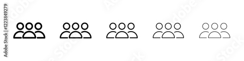 Group icon Vector logo sign