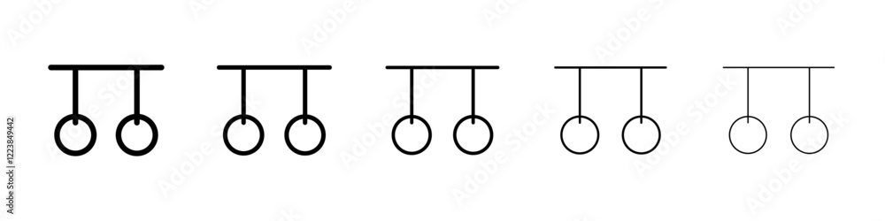 Gymnastics ring icon Vector logo sign Gymnastics ring icon Vector logo sign