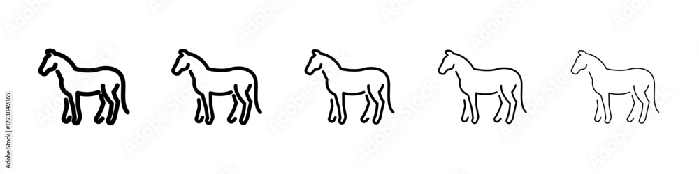 Horse icon Vector logo sign Horse icon Vector logo sign