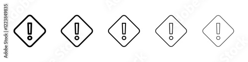 High priority icon Vector logo sign
