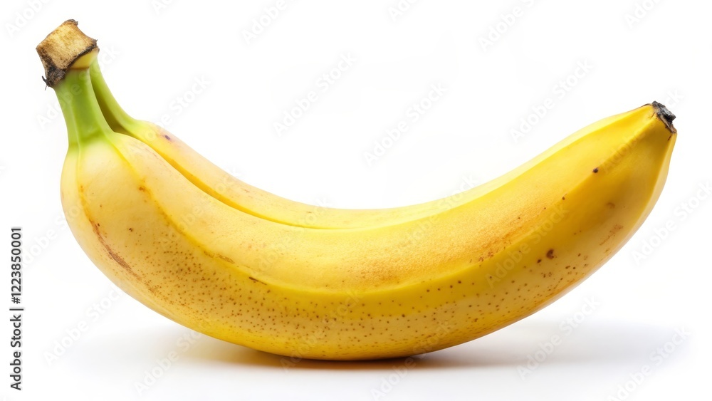Ripe Banana on White Background Ripe Banana on White Background