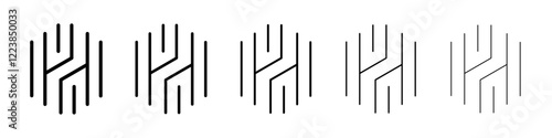 Huntingtone icon Vector logo sign