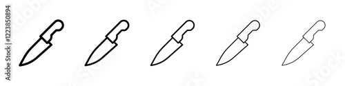 Knife icon Vector logo sign