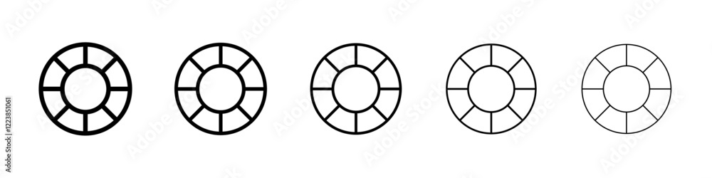 Life bouy icon Vector logo sign Life bouy icon Vector logo sign