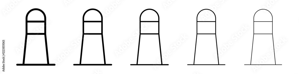 Lighthouse icon Vector logo sign Lighthouse icon Vector logo sign