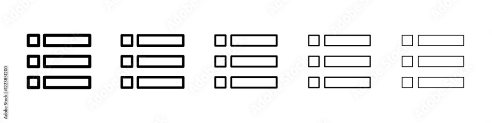 List icon Vector logo sign List icon Vector logo sign