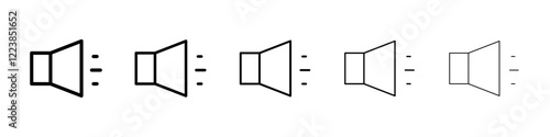 Megaphone icon Vector logo sign