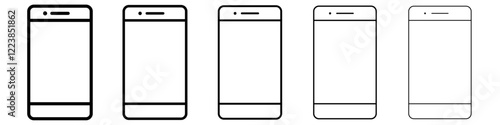 Mobile icon Vector logo sign