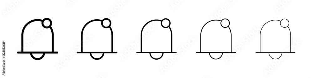 Notification icon Vector logo sign Notification icon Vector logo sign