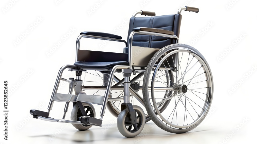 Fototapeta premium Wheelchair on White Background