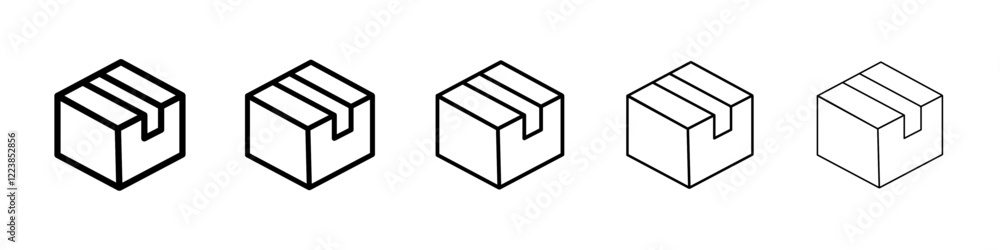 Package icon Vector logo sign Package icon Vector logo sign