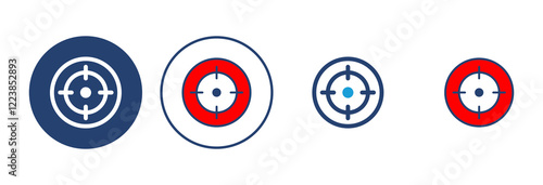 Target icon vector. goal icon vector. target marketing icon vector