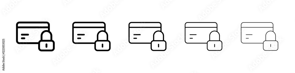 Payment locked icon Vector logo sign Payment locked icon Vector logo sign