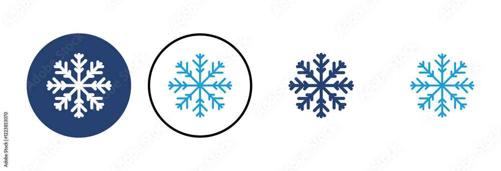 Snow icon vector. snowflake icon vector