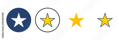 Star Icon vector. rating icon vector. favourite star icon