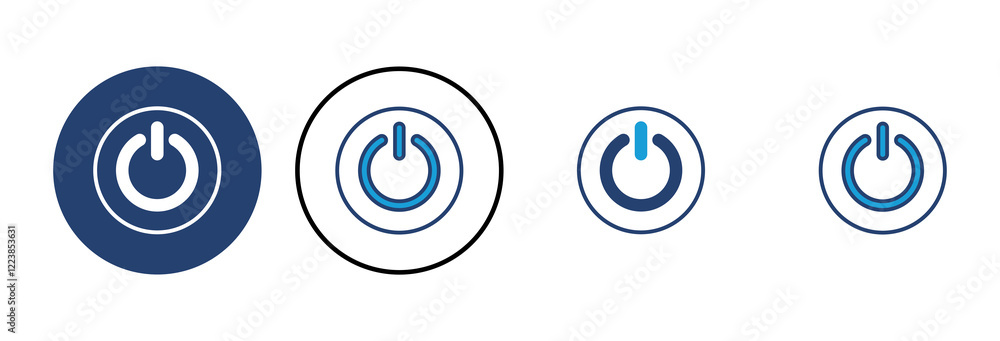 Power icon vector. Power Switch Icon. Electric power Power icon vector. Power Switch Icon. Electric power
