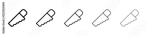 Saw blade icon Vector logo sign
