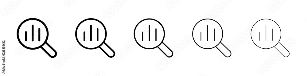 Search analytics icon Vector logo sign Search analytics icon Vector logo sign