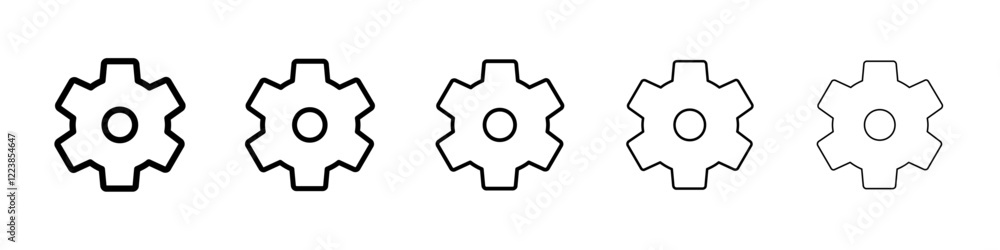 Settings icon Vector logo sign Settings icon Vector logo sign