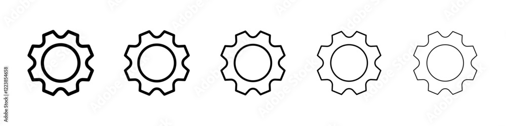 Settings icon Vector logo sign Settings icon Vector logo sign