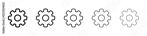 Setting icon Vector logo sign