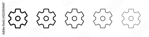 Settings icon Vector logo sign