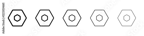 Settings icon Vector logo sign