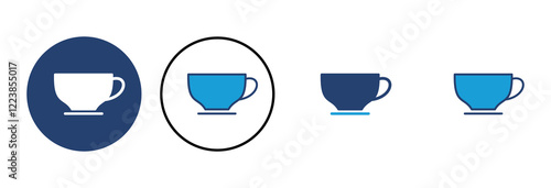 coffee cup icon vector. cup a coffee icon vector.